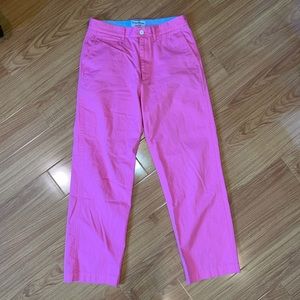 ROWING BLAZERS PINK COTTON TWILL TROUSERS SIZE 28